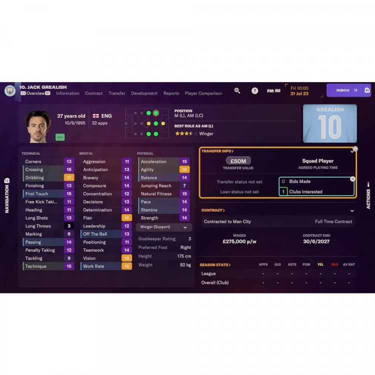 Игра Football Manager 2024 для PS5 (PPSA 15760) (Английская версия)