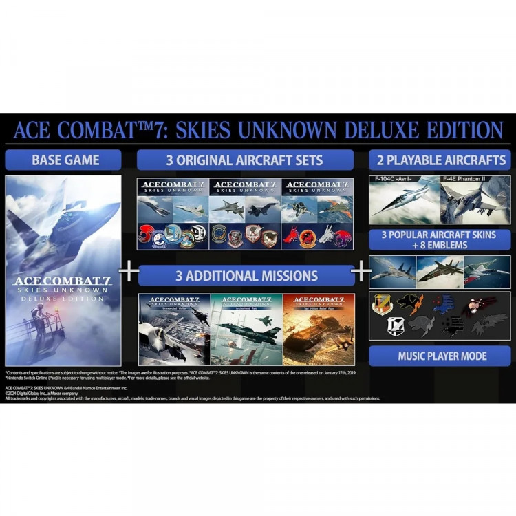 Игра Ace Combat 7 Skies Enknown Delux Edition для Nintendo Switch (Русские субтитры)