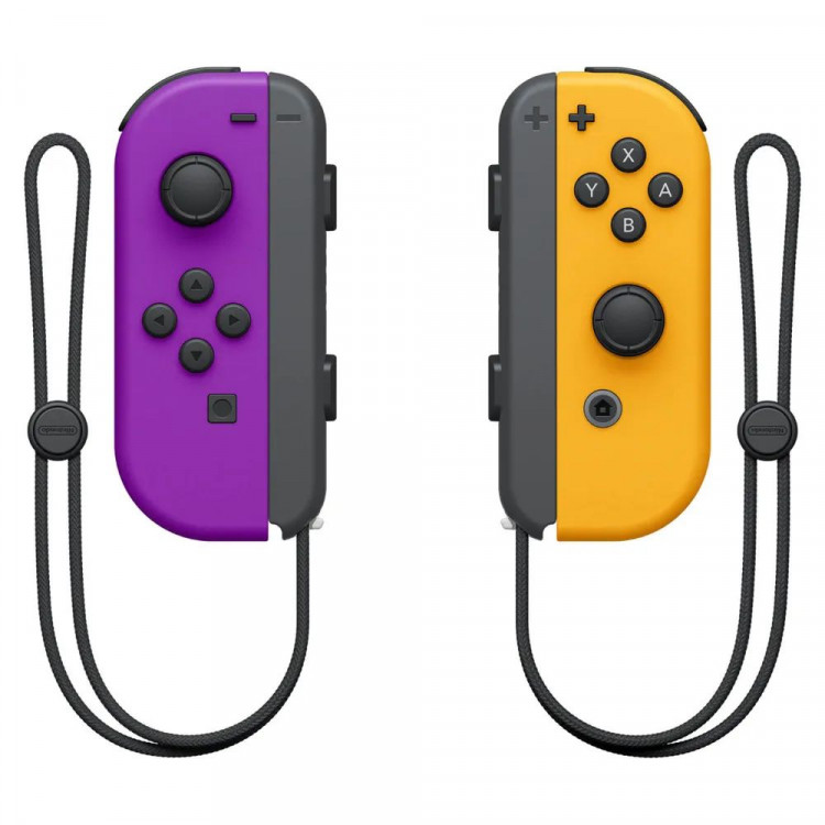 Набор из 2-х геймпадов (контроллеров) Joy-Con (Фиолетовый - Оранжевый) для Nintendo Switch