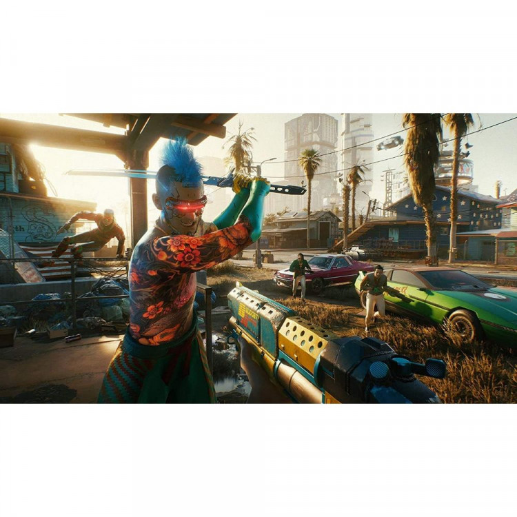Игра Cyberpunk 2077 (Fullpack с Артбуком и наклейками) для PS4 (Английская версия)