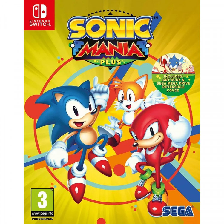 Игра Sonic Mania Plus с Артбуком для Nintendo Switch (HAC-ABD7C-FRA) (Английская версия)